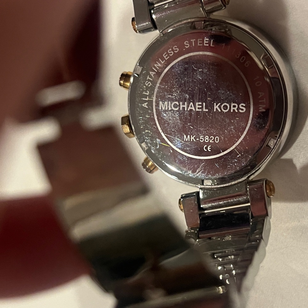 Michael Kors Gold and Silver Chronograph Watch - Picture 3 of 3